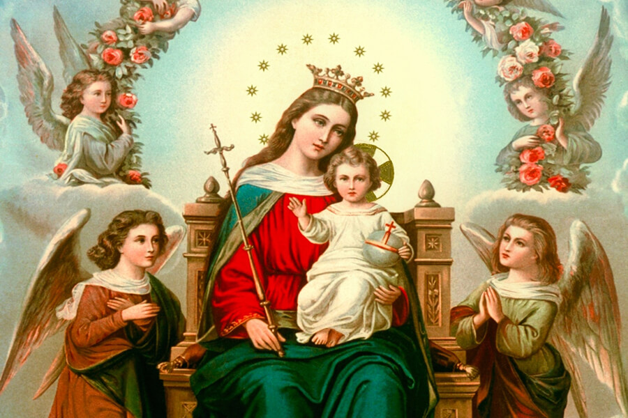 gương tuyệt vời của Mẹ Maria, Đức Mẹ, sống khiêm nhường