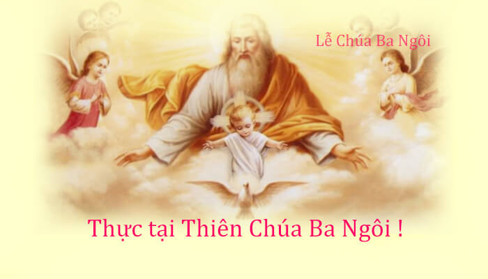 Chúa Cha, Chúa Con, Chúa Thánh Thần, Thực tại Thiên Chúa Ba Ngôi !