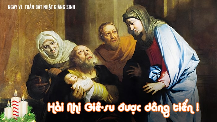 Hài Nhi Giê-su được dâng tiến !