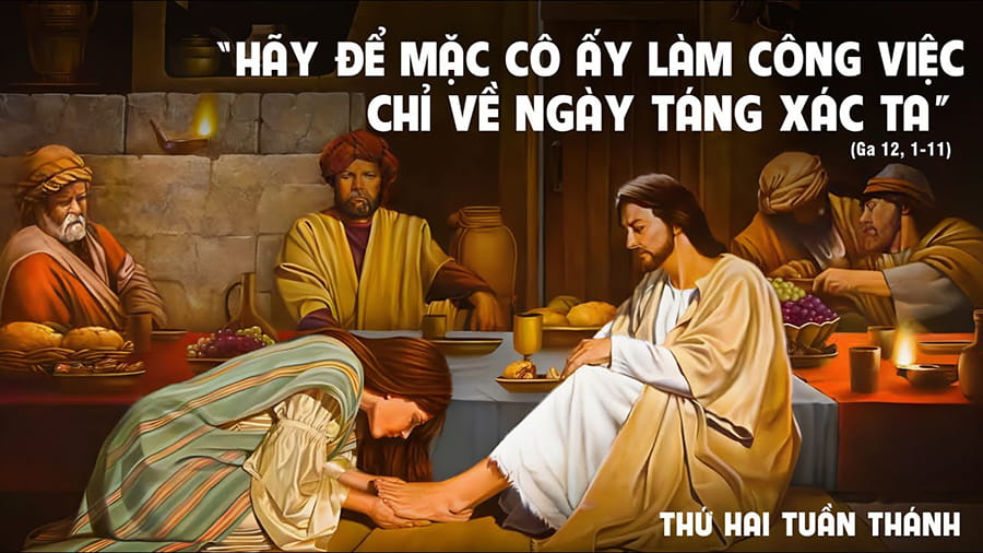 Xức dầu thơm chân Chúa !